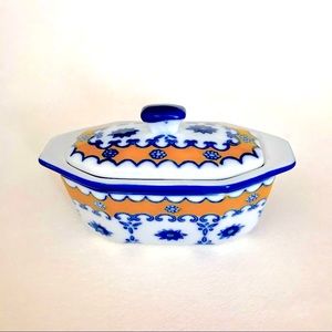 Vintage French Cottage Style Baby Butter Boat Dish